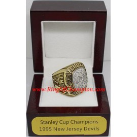 1994 - 1995 New Jersey Devils Stanley Cup Championship Ring, Custom New Jersey Devils Champions Ring