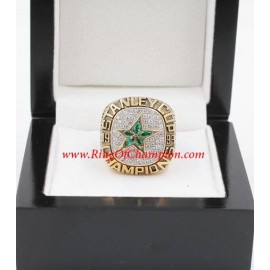 1998 - 1999 Dallas Stars Stanley Cup Championship Ring, Custom Dallas Stars Champions Ring