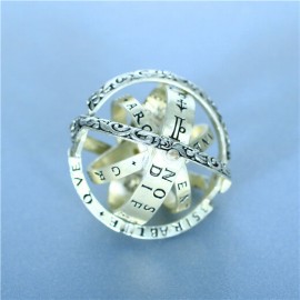 2019 Astronomical Sphere Ball Ring Cosmic Finger Ring 12 Constellation Rotating Ring